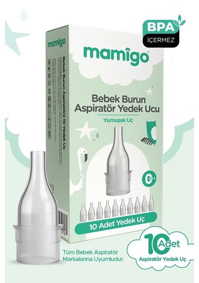 Burun Aspiratörü Yedek Uç 10 Adet Tüm Markalara Uyumlu