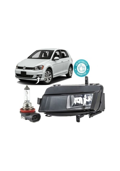 Vager Vw Golf 7 2012-2017 Sis Farı Aydınlatması Işığı Sol Taraf Ampüllü