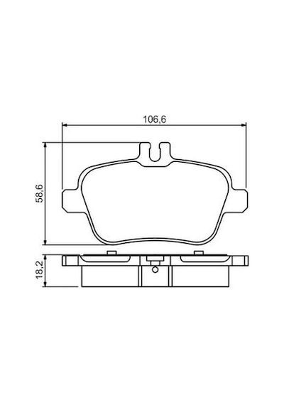 Mercedes A Serisi 176 A200cdı 1.8 2012-2014 Bosch Arka Balata