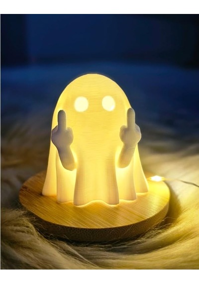 Housetrend Dekoratif Sevimli Şakacı Hayalet Biblo Sinirli Angry Ghost - Halloween Ghost Dekorasyon Hediye Süpriz Şak Diğer