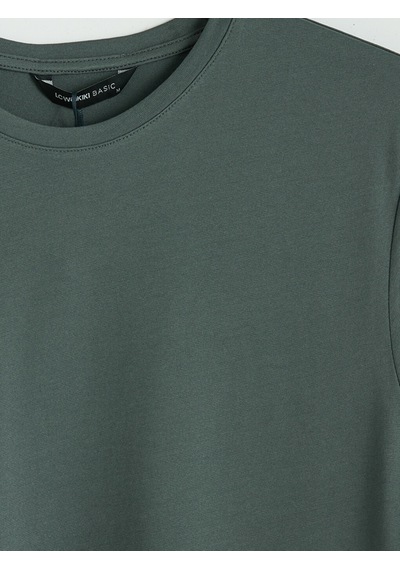 Lcwaıkıkı Classic Yeşil Regular Fit Basic Erkek Dry Touch Tişört