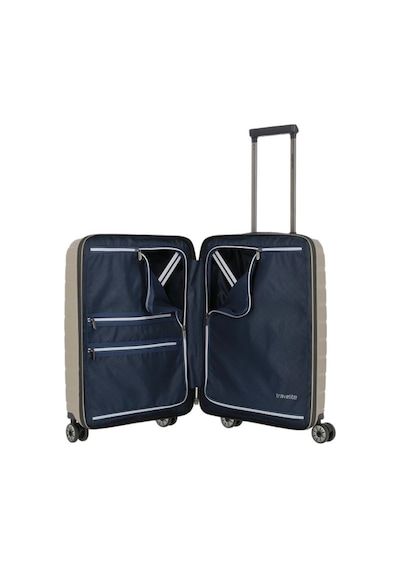 Travelite Ön Cepli Air Base Trolley S Kabin Boy Valiz Açık Kahverengi