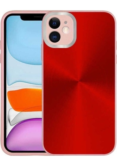 Apple Uyumlu iPhone 11 Kılıf Kamera Korumalı Sert Zore Desa Kapak Pembe