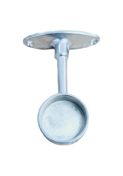 Yuvarlak Ayaklı Flanş Kapalı Q25 25 Mm Boru Sabitleme Ve Montaj Aparatı - 4 Adet Gümüş
