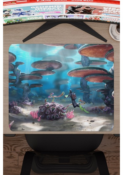 Subnautica Kaymaz Dikişli Kauçuk Oyuncu Mousepad V5 - 48x40 Xl Gaming Mouse Pad Fare Altlığı