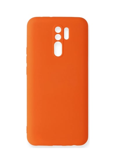 Xiaomi Redmi 9 Kılıf Nano İçi Kadife Silikon - Turuncu 0.2M-Çok Renkli
