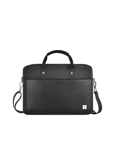 Wiwu Hali Serisi 1680d Su Geçirmez Polyester Kumaş Çapraz Vücut Askılı 15.6 İnç Laptop Çantası Siyah