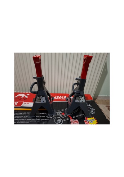 Frıko 3 Ton Kriko Standı Araba Sehpası 2 Adet Kırmızı - 664496771