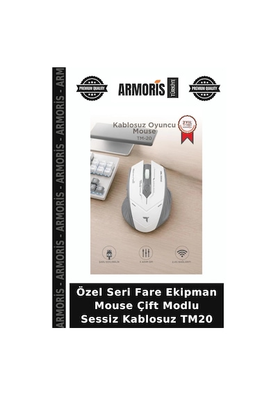 Özel Seri Fare Ekipman Mouse Çift Modlu Sessiz Kablosuz Tm20