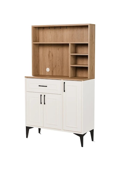 MEZZA 5250 MIVA 90cm Kahve Köşesi (Çıtalı) Çok Amaçlı Dolap Kiler Mutfak Dolabı Sepet Beyaz MEZZA 5250 MIVA 90cm Kahve Köşesi (Çıtalı) Çok Amaçlı Dolap Kiler Mutfak Dolabı Sepet Beyaz