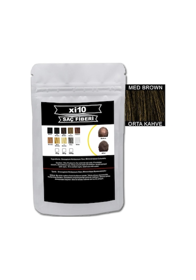 Xi10 Orta Kahve 100 Gr Saç Tozu Fiberi