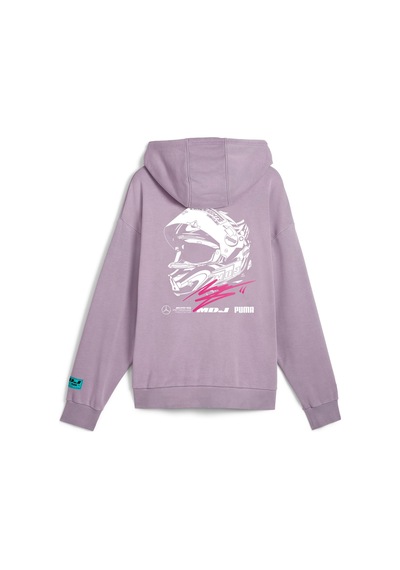 Puma Mercedes - Amg Petronas Motorsport X Mdj Grafik Kapüşonlu Sweatshirt 627837 04 Mor