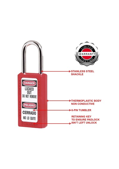 Masterlock 411red Zenex Asma Kilit