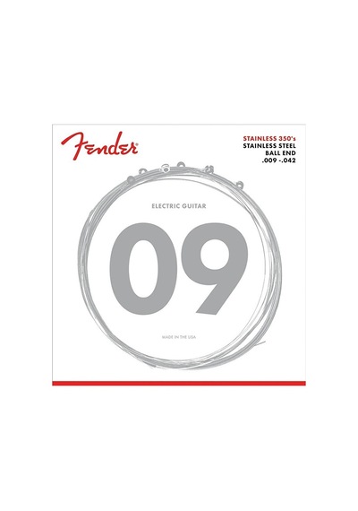 Fender 0730350403 Stainless 350s Çelik Elektro Gitar Teli 09-42 Paslanmaz Çelik Sarım Parlak Ton Ve Korozyona Karşı Yüksek Direnç
