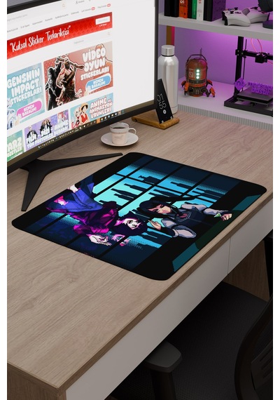 Va-11 Hall-a Kaymaz Dikişli Kauçuk Oyuncu Mousepad V1 - 48x40 Xl Gaming Mouse Pad Fare Altlığı