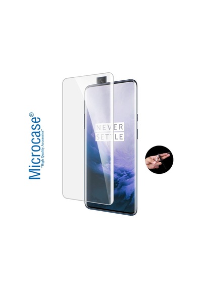 Microcase Oneplus 7T Pro Full Ekran Koruma Curved 3D Pet Film