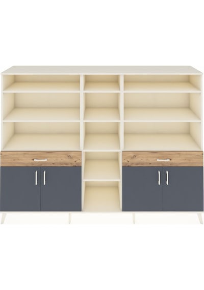 Hyperion Dolap 12 Raflı 2 Çekmeceli 4 Kapaklı 220x44x163 Aytaşı-a Aytaşı-antrasit/çam Hyperion Dolap 12 Raflı 2 Çekmeceli 4 Kapaklı 220x44x163 Aytaşı-a Aytaşı-antrasit/çam