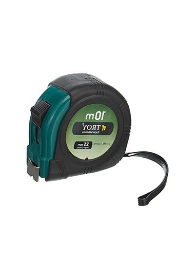 10 Metre Uzunluğunda Stoperli Şerit Metre, 25 Mm Genişlik 0.004 M - 0.032 M