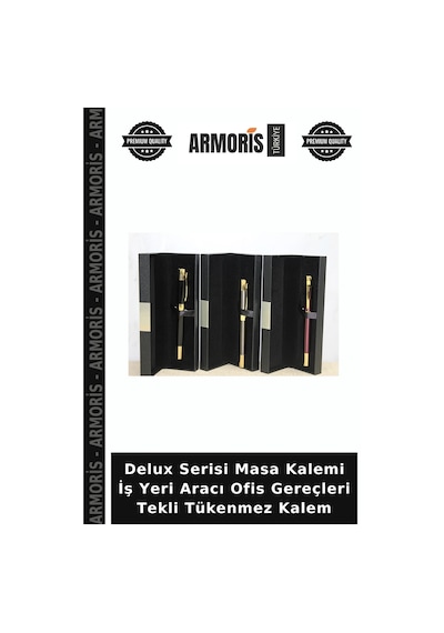 Delux Serisi Masa Kalemi İş Yeri Aracı Ofis Gereçleri Tekli Tükenmez Kalem Çok Renkli
