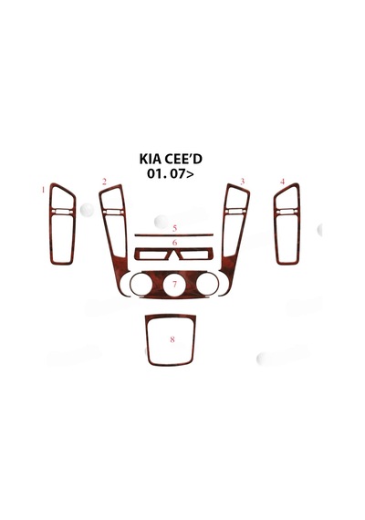Kia Ceed Torpido Kaplama 2007 8 Parça Maun