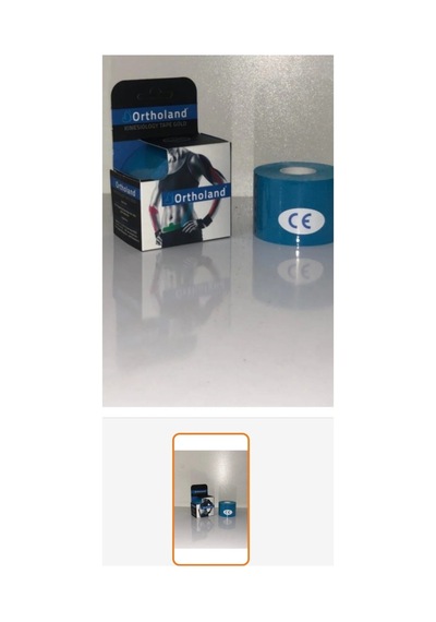 Kinezio Tape Sporcu Bandı Mavi Renk 2 Adet