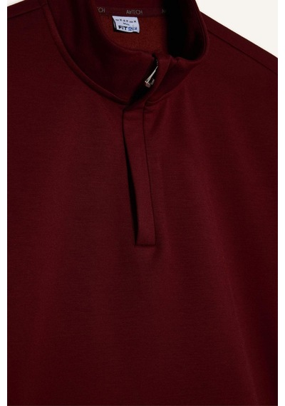 Defacto Standart Fıt Modal Sweatshirt G8148ax25wnbr169 Bordo-br169