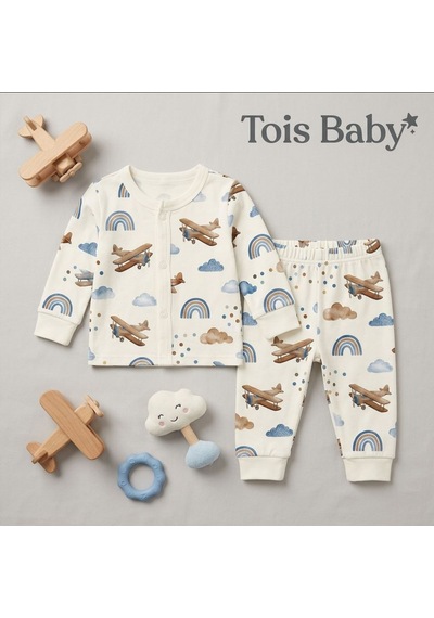 Tois Baby Organik Hastane Çıkışı Bebek Takımı Beyaz