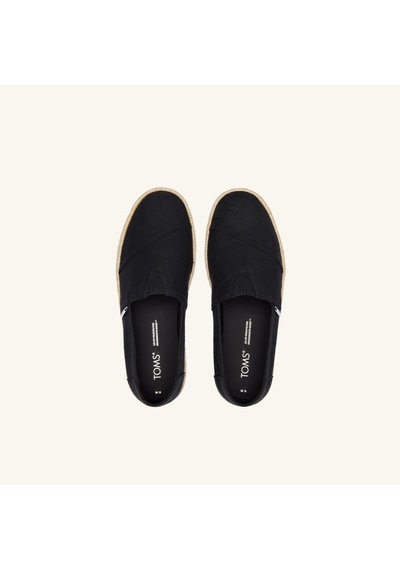10019875 Black Espadril Erkek 10019875 10019866 10019870 10019899 Toms Alpargata Rope 2.0 Siyah
