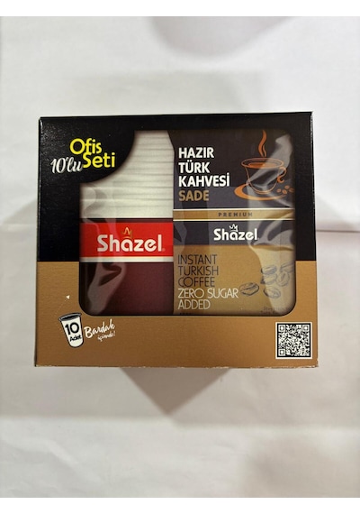 Shazel Ofis Seti Hazır Sade Türk Kahvesi 10 X 7 Gr X 3 Adet Türk Kahvesi