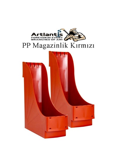 Plastik Magazinlik Kırmızı 2 Adet Plastik Kutu Klasörü Magazinlik A4 Dosya Ve Masa Düzenleyici Sınıf Ev Ofis
