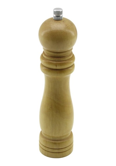 Büyük Çap: 4.5cm - Uzunluk: 19cm Ahşap Tuz - Baharat Öğütücü 5728 Çok Renkli