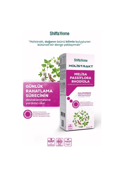 Holistrakt - Melisa, Passiflora Ve Rhodiola İçeren Sıvı Ekstrat 250 Ml