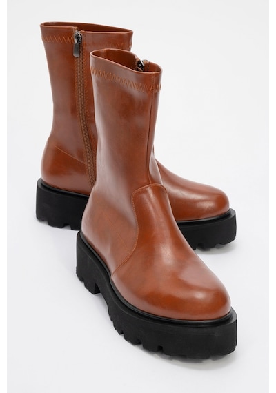 Luvishoes Luvi Shoes Rush Taba Kadın Bot Taba