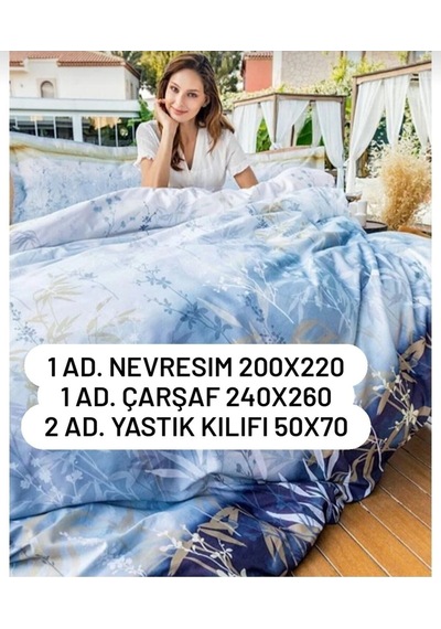 Çeyiz Seti Bornoz Takımı + Nevresim Takımı + Pike Takımı Renkli