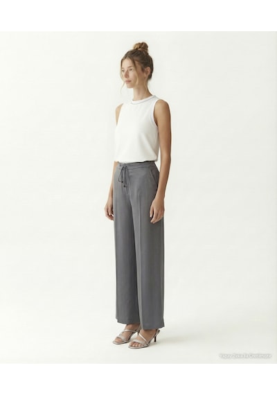 Yargıcı Wide Leg Normal Bel Pantolon 26ykpn3084p 059 Antrasit