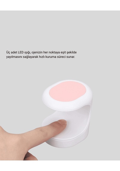Mini Oje Kurutucu 16w Led Uv Hızlı Kurutma Taşınabilir Kompakt Belirtilmemiş