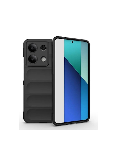 Zore Redmi Note 13 4g Kılıf Esnek Tpu Oyuklu Arka Yüzey Tasarımlı Ogaa Etnik Silikon Kapak - Siyah