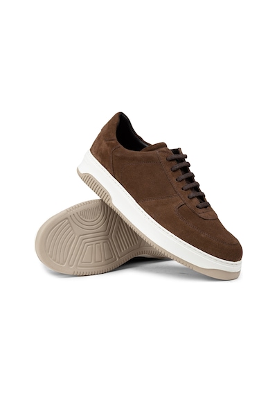 Deery Hakiki Süet Taba Rengi Erkek Sneaker Ayakkabı - 01965mtbae01 Taba