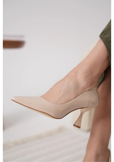 Trendella Nude Rugan Kadın Stiletto Tr18ms01b Siyah
