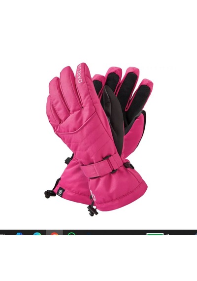Dare2b Acute Waterproof Kadın Kayak Eldiveni Pembe - Siyah