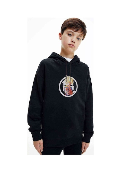 Tshirthane Anime Dragon Ball Baskılı Unisex Çocuk Kapüşonlu Siyah Sweatshirt (528764717)