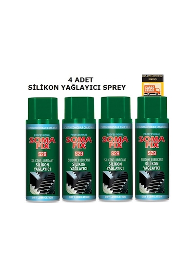 Somafix Silikon Yağlayıcı Koşu Bandı Bakım Spreyi 400 ML X 4 Adet