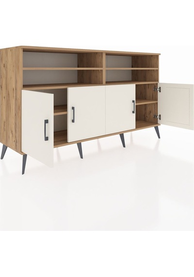 Hyperion Konsol 6 Raflı 4 Kapaklı 176x44x99 Çam-aytaşı/antrasit Çam-aytaşı/antrasit Hyperion Konsol 6 Raflı 4 Kapaklı 176x44x99 Çam-aytaşı/antrasit Çam-aytaşı/antrasit