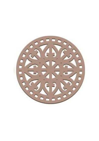 Ahşap Bardak Altlığı 6'lı Set 6 Farklı Desenli Bardak Altlığı Bej