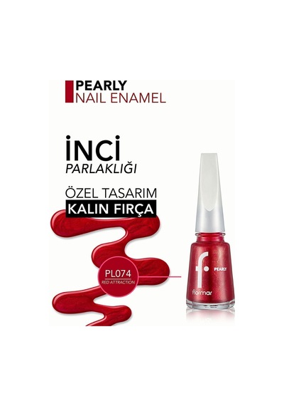 Flormar Oje Yeni Maxi Brush Pearly Pl074 Red Attraction 9053038
