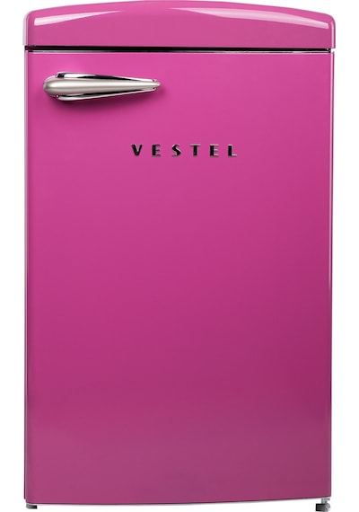 Vestel Retro SB14111 122 L Statik Buzdolabı Pembe