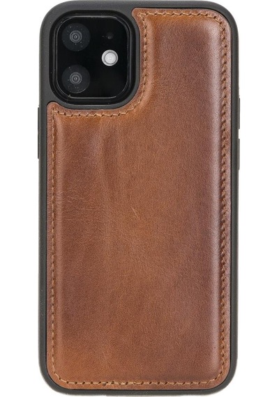 Apple Uyumlu iPhone 12 Mini Deri Arka Kapak Rst2Ef Taba