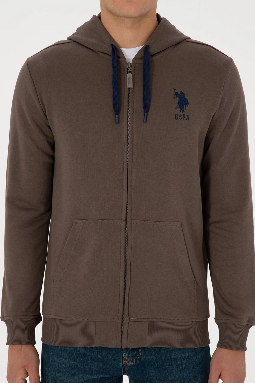 U.s. Polo Assn. Erkek Vizon Hırka Örme 50307765-vr052 Vizon