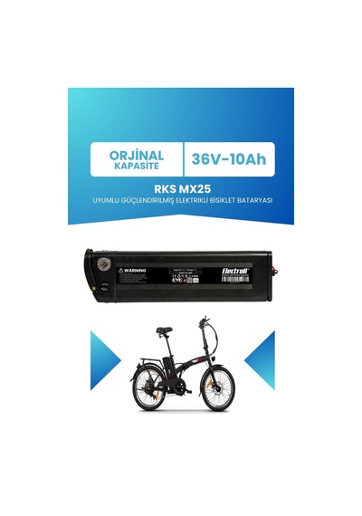 Rks Mx25 Uyumlu 36v 10ah Güçlendirilmiş Batarya