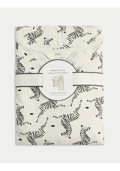 Marks & Spencer Pamuk Karışımlı Pijama Takımı T37004619F Krem Mix Marks & Spencer Pamuk Karışımlı Pijama Takımı T37004619F Krem Mix